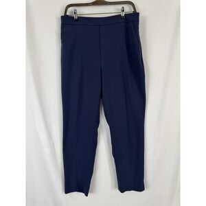 Banana Republic Pull-On Women's Size 12 Navy Blue Stretch Career Work Pants UGC